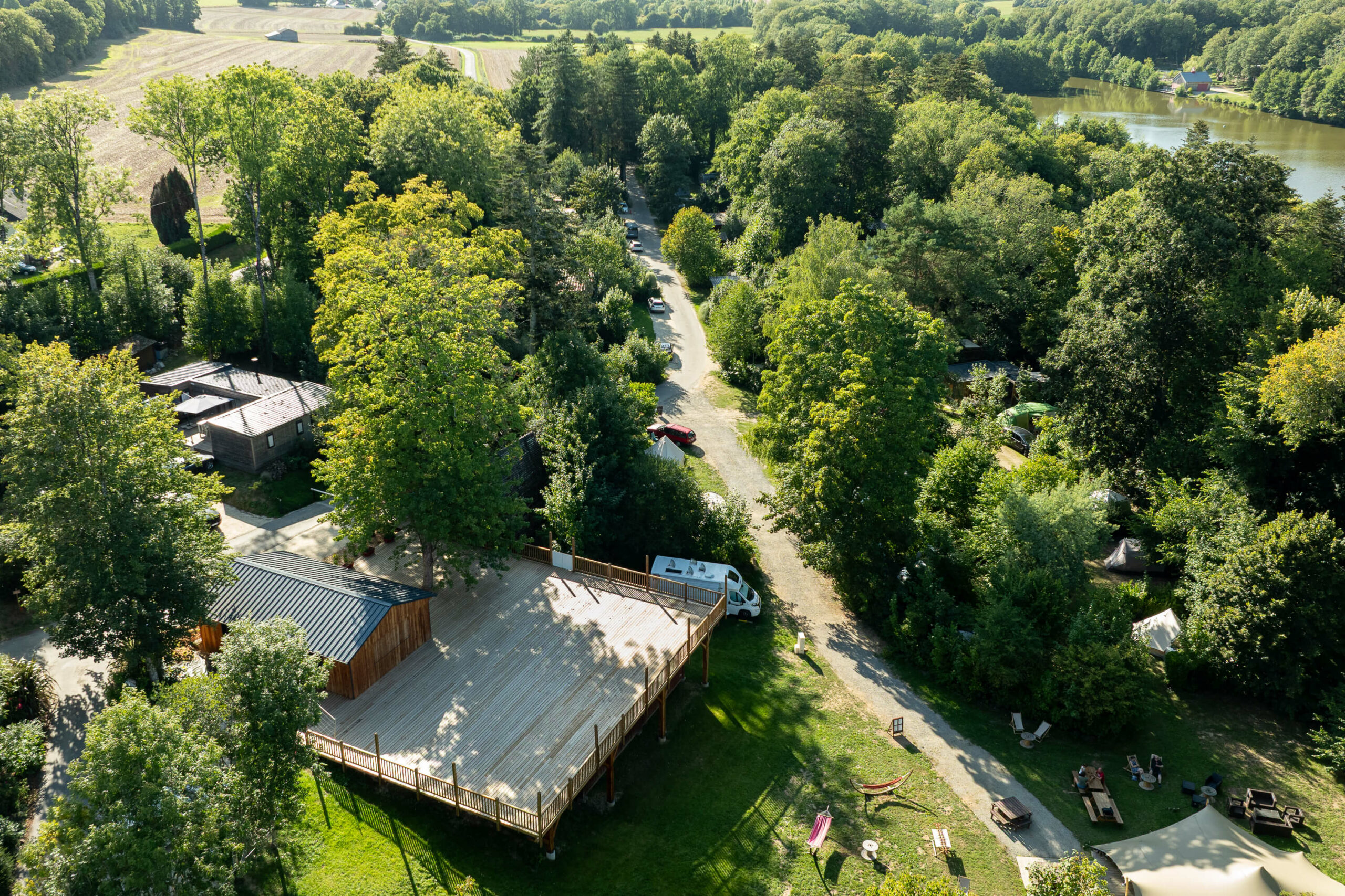 Photo drone Hewiia Camping d'Aleth