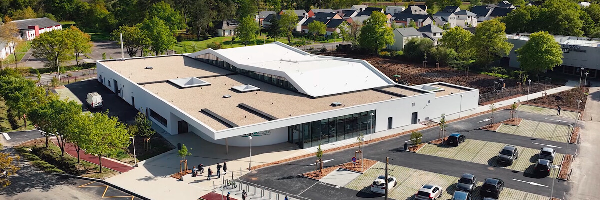 Photo drone Hewiia Centre Aquatique AquaVallons